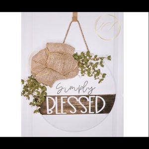 Simply Blessed Wooden Home Decor